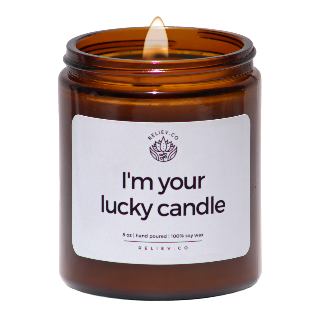 i'm your lucky candle - serenity scent - 8 oz