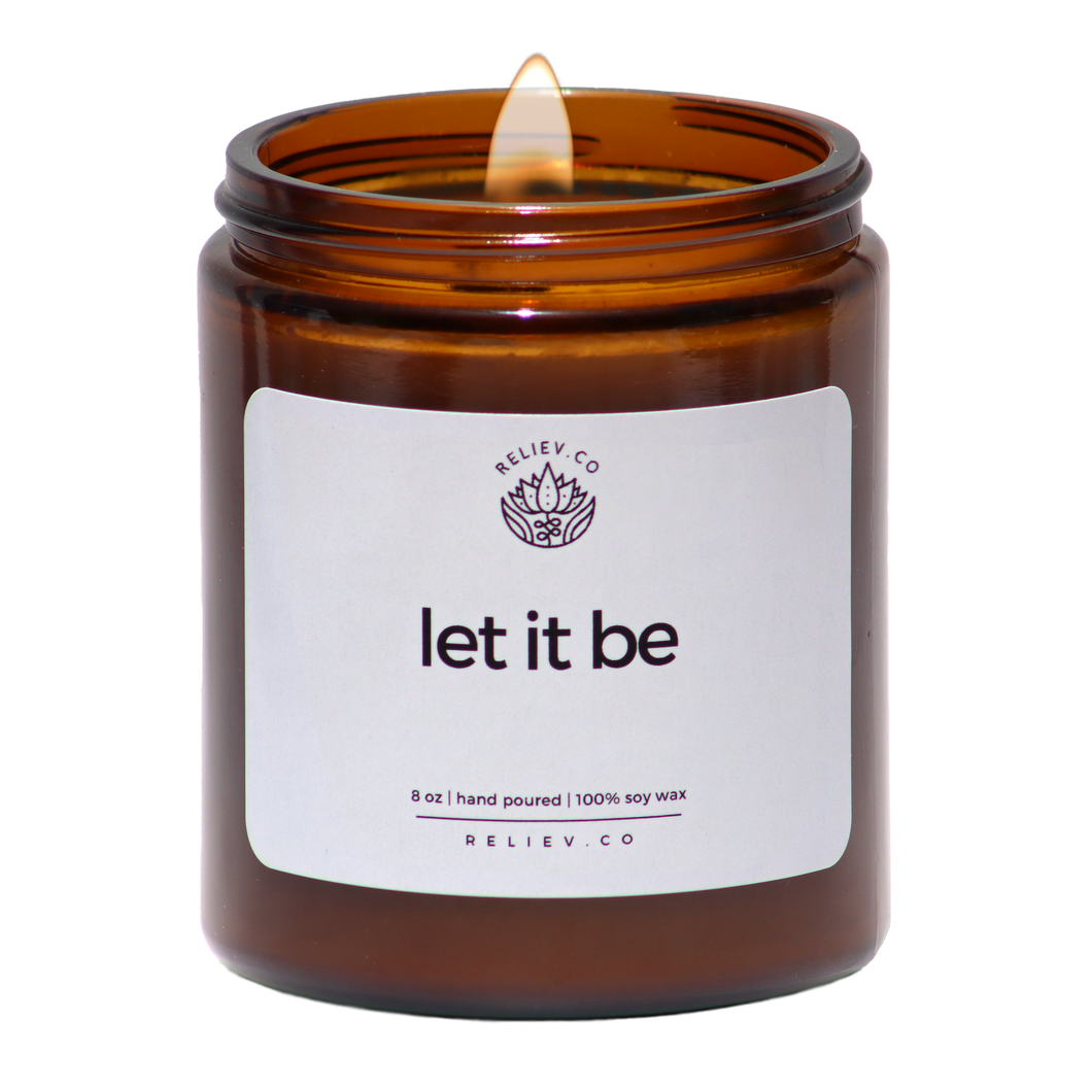 let it be - amber jar - 8 oz